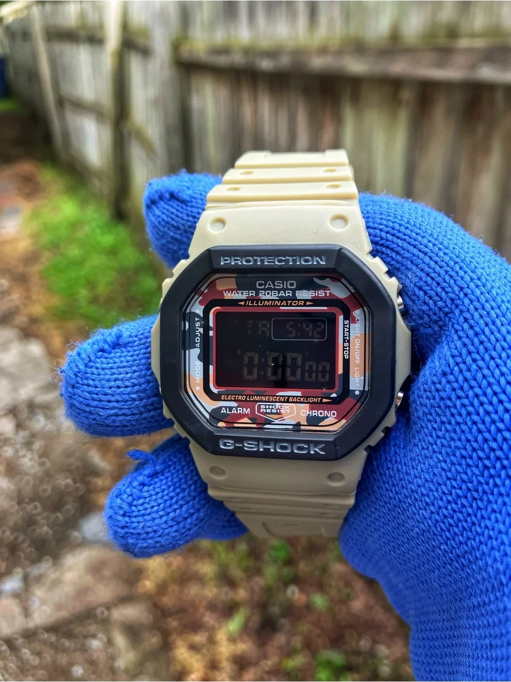 Custom G Shock Camo and tan colorway